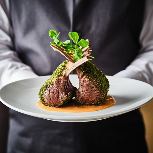 A pair of lamb chops