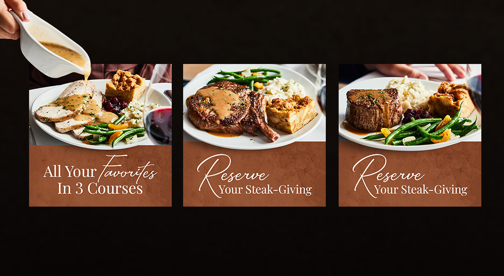 Fleming's Thanksgiving campaign