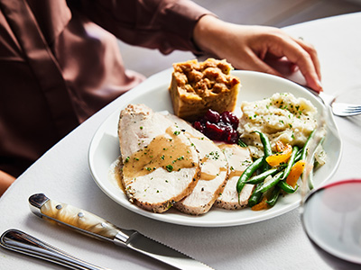 Fleming's Thanksgiving turkey dish