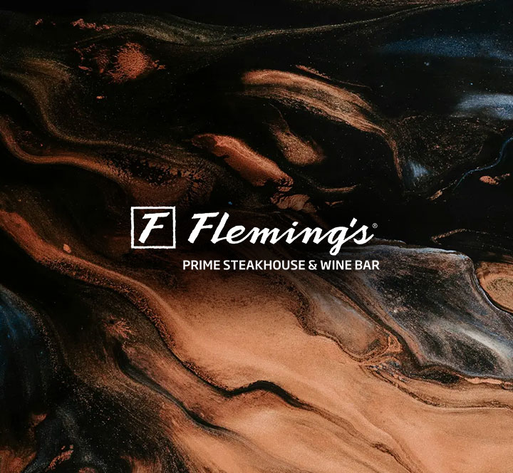 Fleming's logo on the Acquired Taste branding graphic